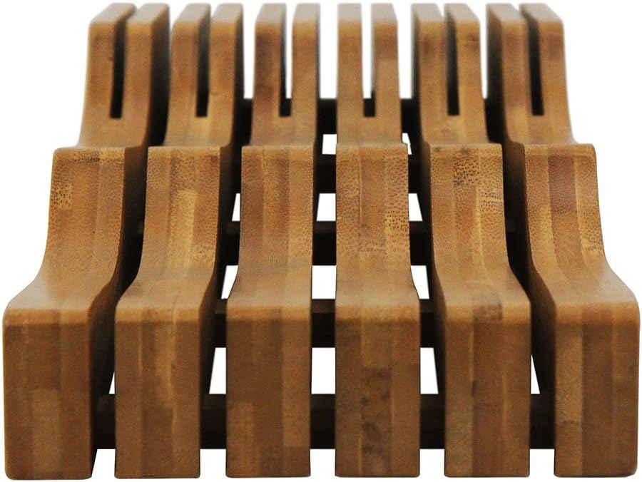 Bamboo Knife Organizer