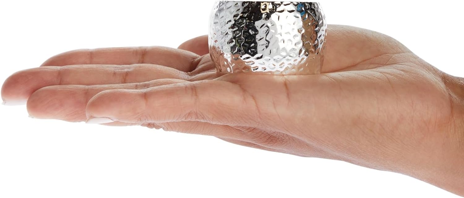 12-Piece Silver Napkin Rings for Weddings Parties