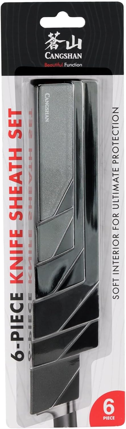 Secure Sharp 6-Piece Knife Edge Guard Set Black