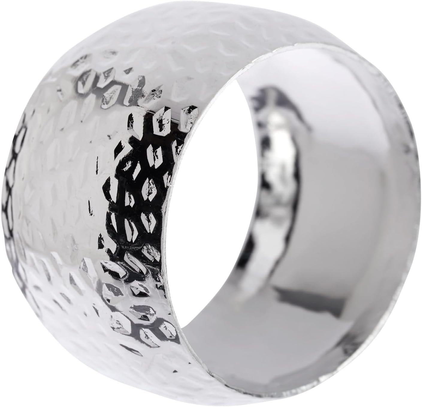 12-Piece Silver Napkin Rings for Weddings Parties