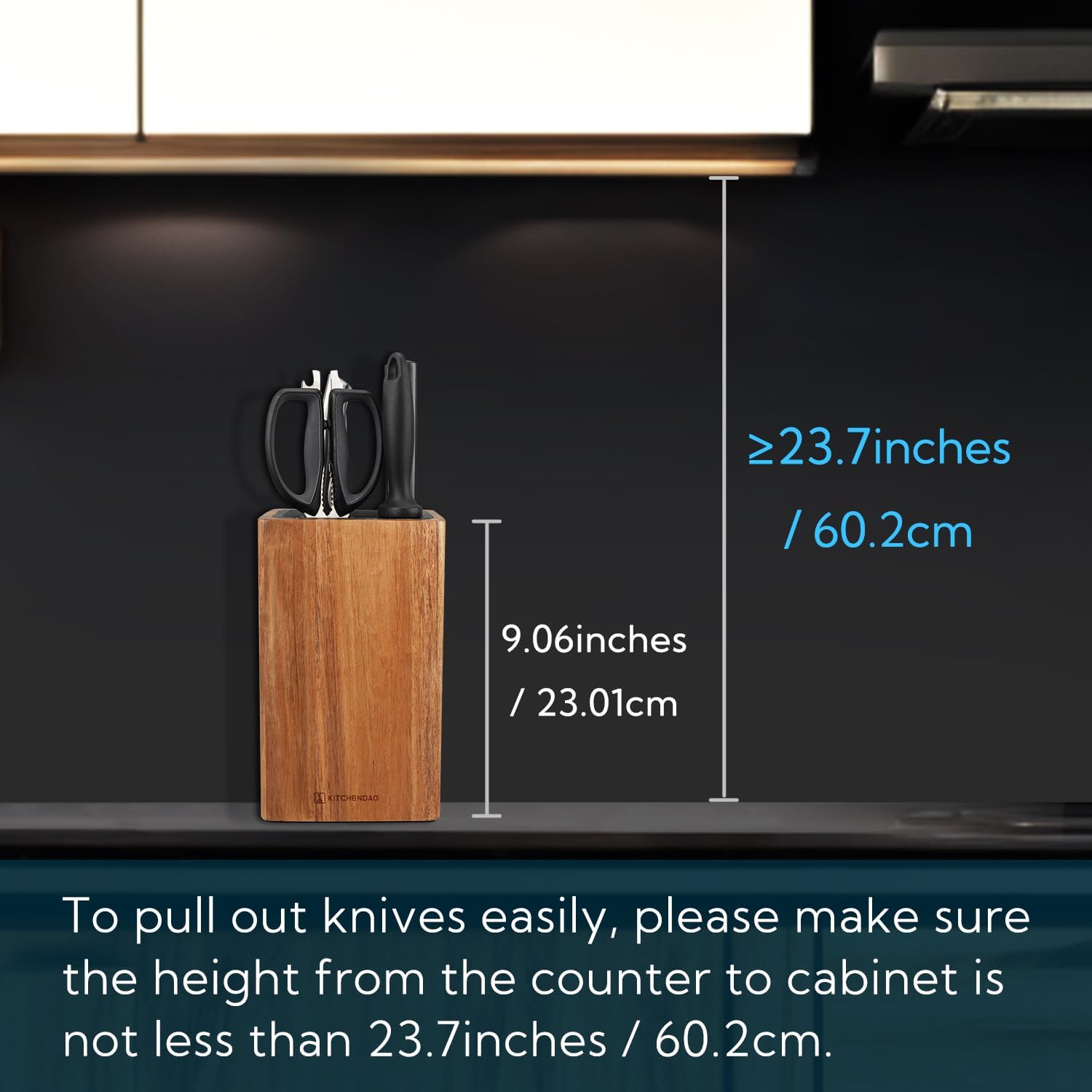 KITCHENDAO Universal Knife Block