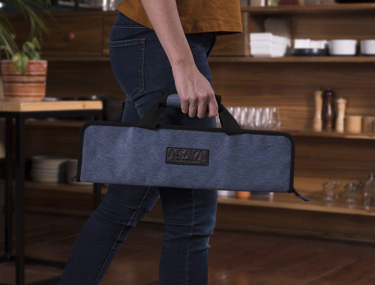 Asaya Chef Knife Roll Bag 12-Pocket Durable Kitchen Tool for Travelers