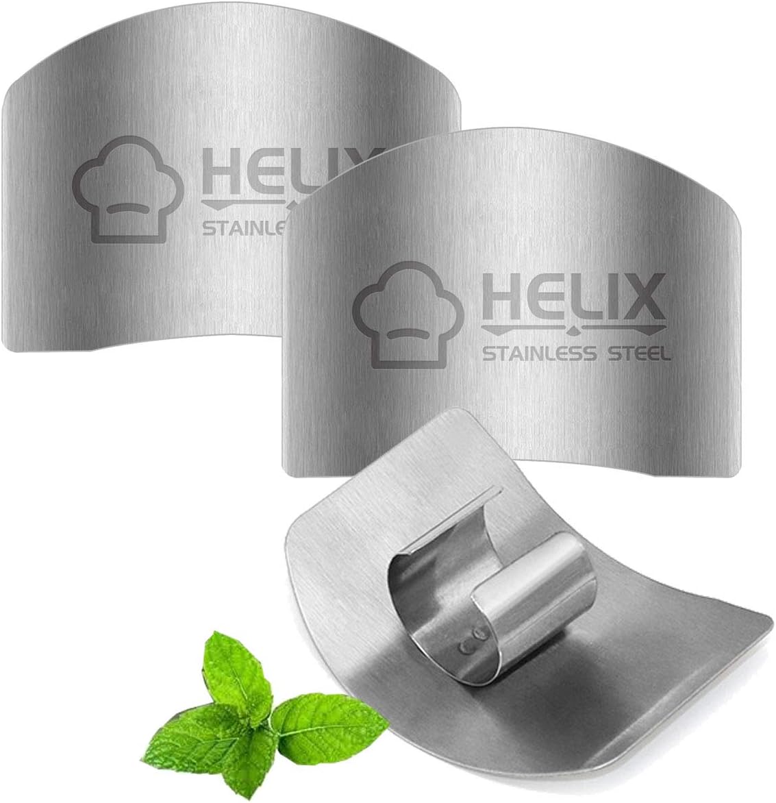 3-Piece Stainless Steel Finger Guards for Safe Kitchen Cutting