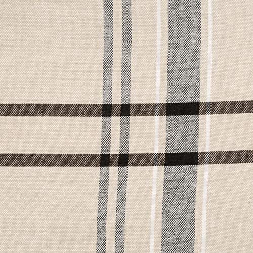 DII French Stripe Tablecloth 60x104_taupeBlack