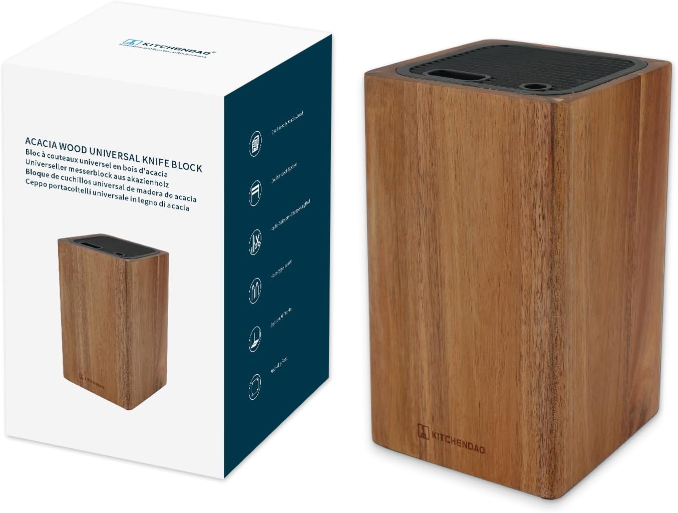 KITCHENDAO Universal Knife Block