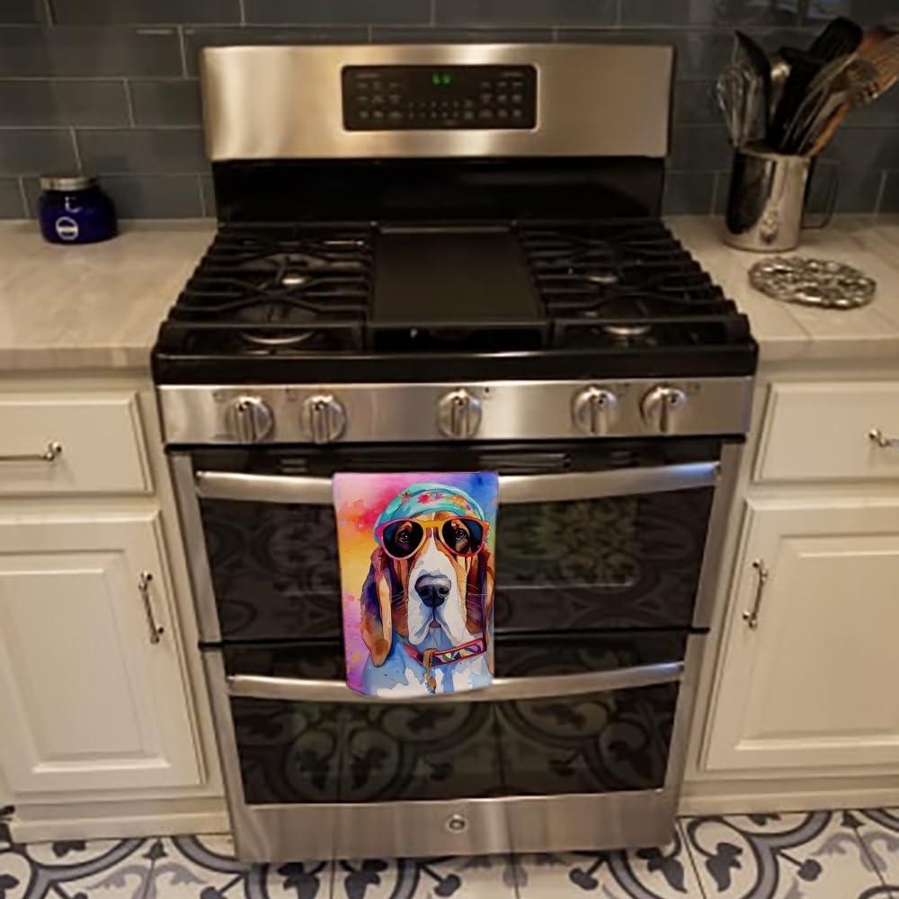 Carolines Treasures Basset Hound Kitchen Towel 1