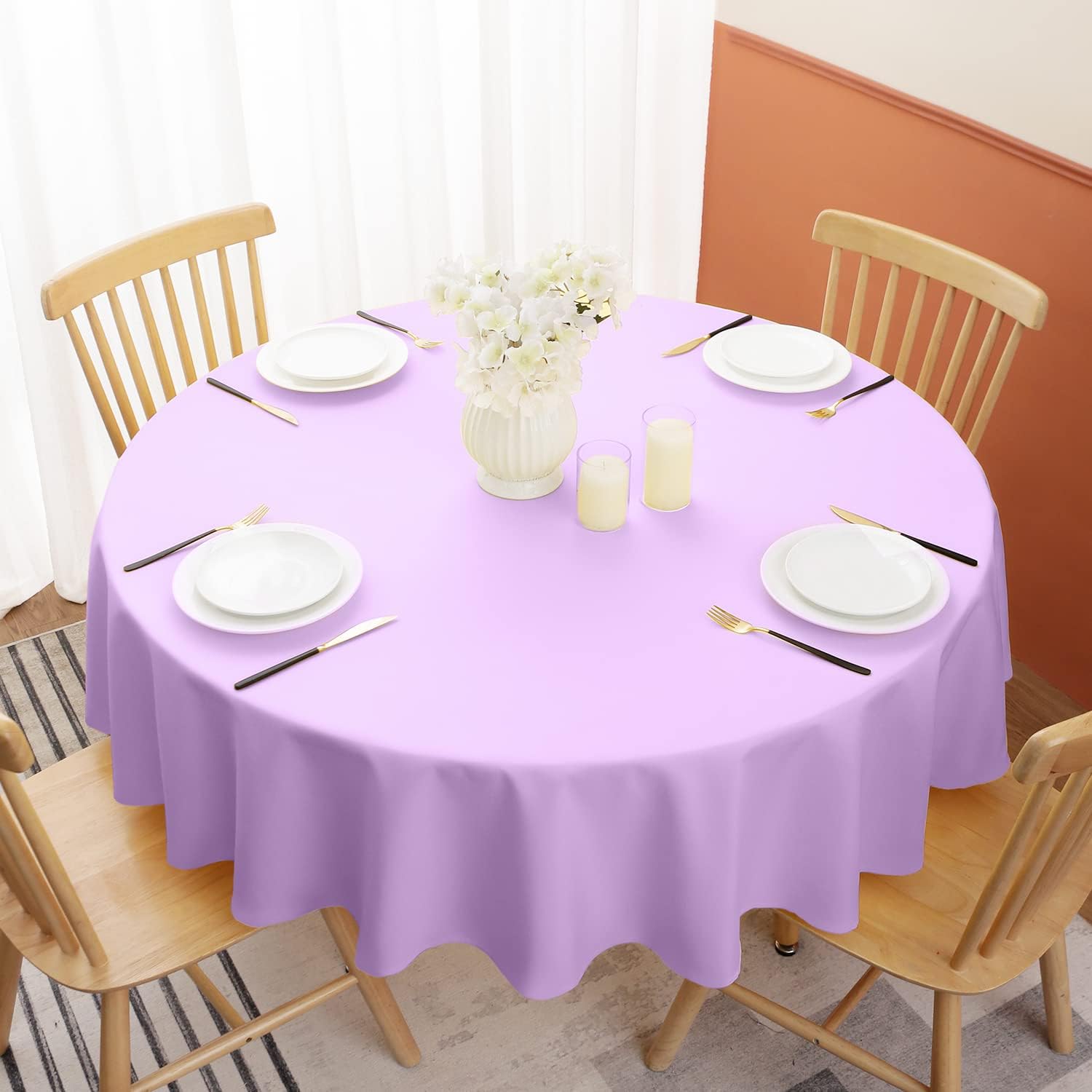 Softalker Round Tablecloth Waterproof Durable and Perfect for Outdoor Gatherings