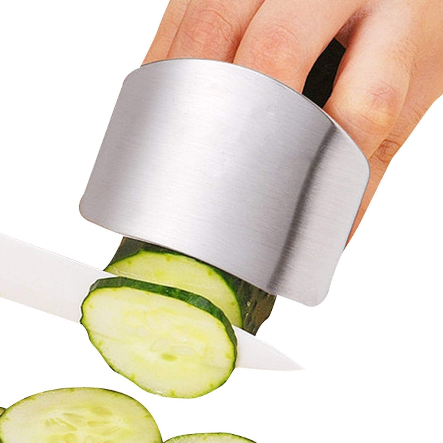 ReNext 2-PACK stainless steel finger guards for cutting slicing and protecting