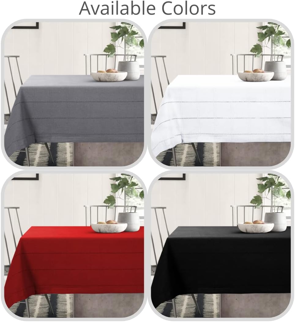 Rustic Farmhouse Tablecloth Heavy Duty 100 Cotton Washable Non-Slip