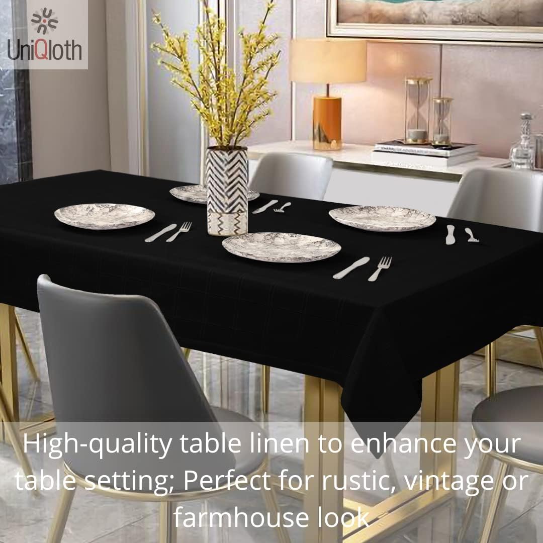 Rustic Farmhouse Tablecloth Heavy Duty 100 Cotton Washable Non-Slip