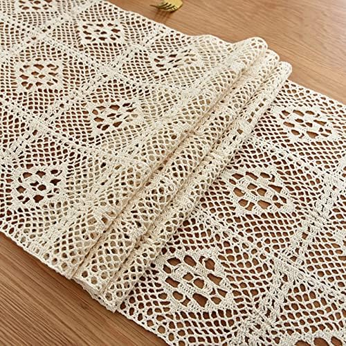 Hsvanyr Beige Table Runner for Bedroom 12x39inch Centerpieces