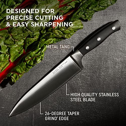 18-Piece Chef Knife Set with Built-In Sharpener