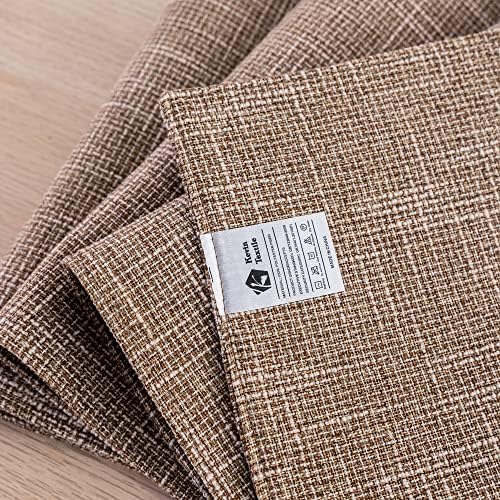 Natural Linen Kitchen Place Mats Heat Resistant