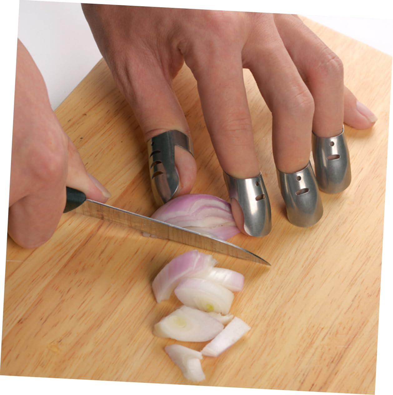 Cabilock 4-Piece Stainless Steel Finger Protectors