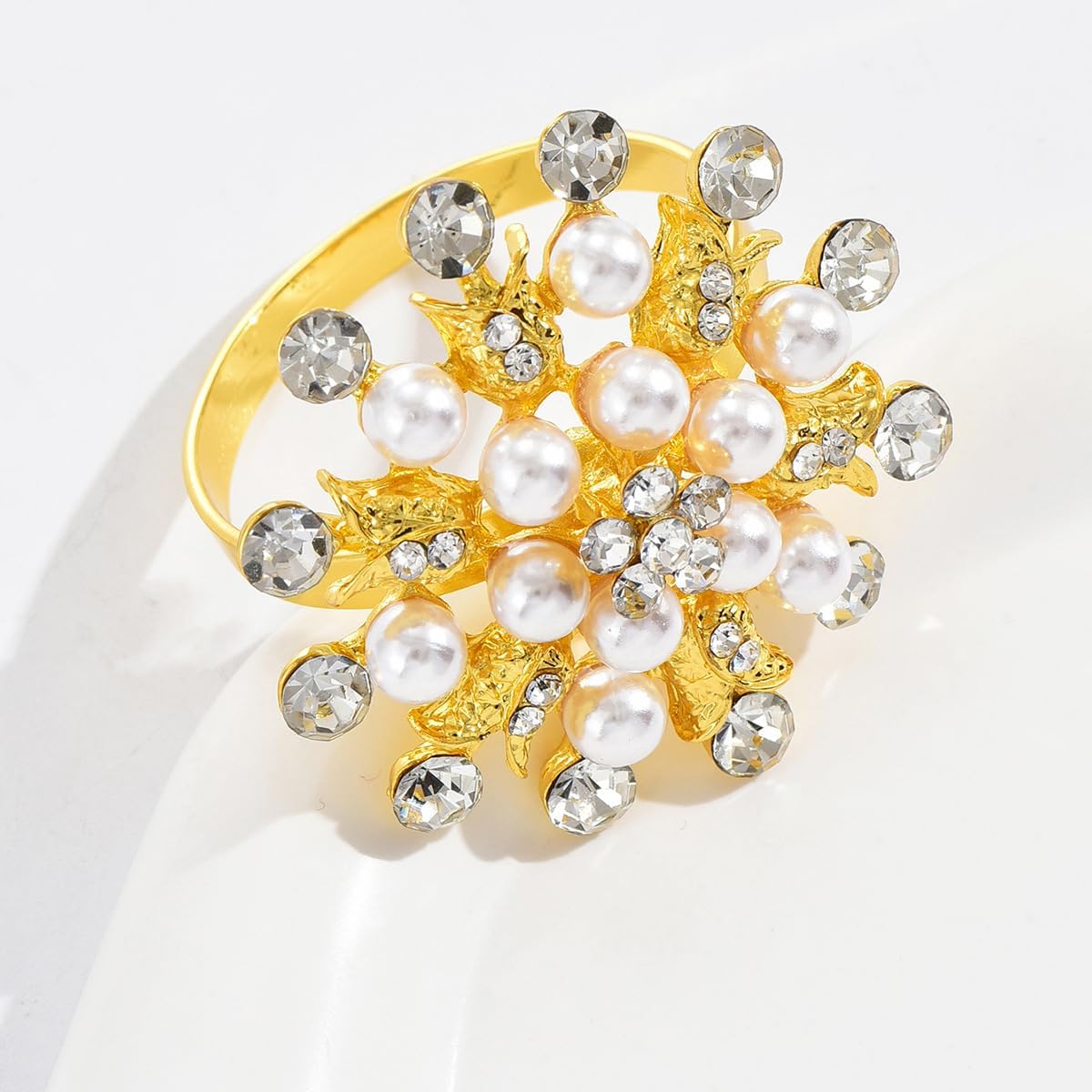 Allure of Gold Napkin Rings Set of 6