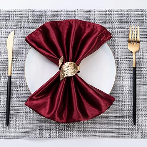Sturdy 8-Piece Gold Napkin Rings Durable Elegant for Dining
