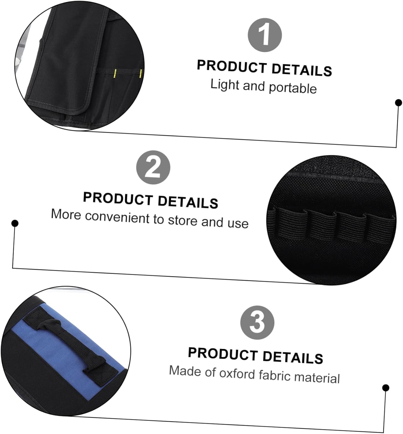Alipis 22 Knive Roll Bag Portable Case