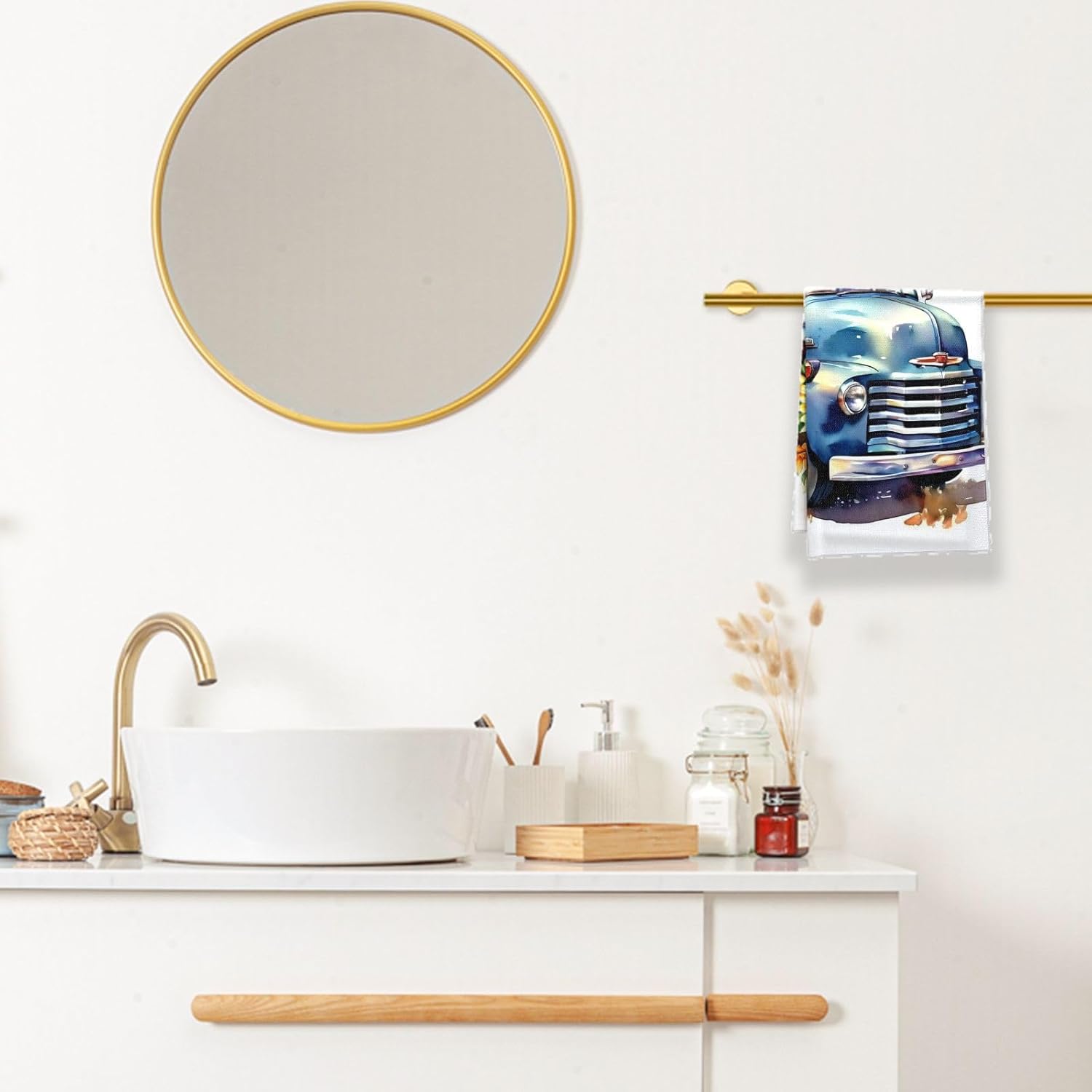 Cozy Corner Comforts Modern Autumn Tea Towels
