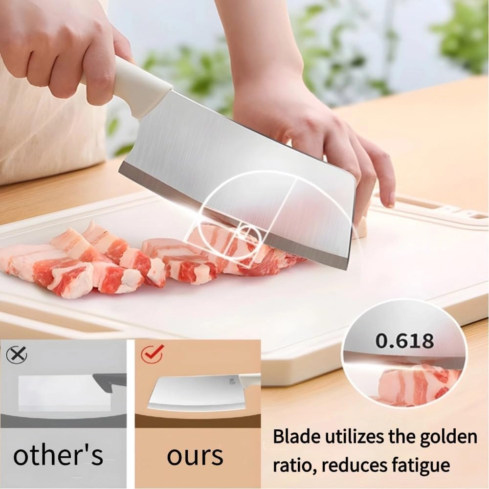 Small Knife Block Set 5PCS White Compact Kitchen Tools For Apartments Campers