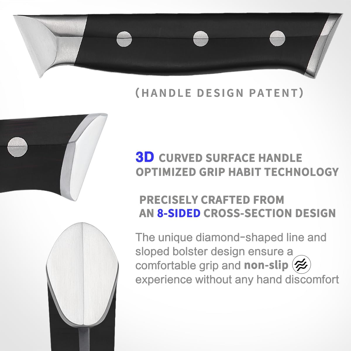 15-Piece Sharp Knife Set for Home Cooking
