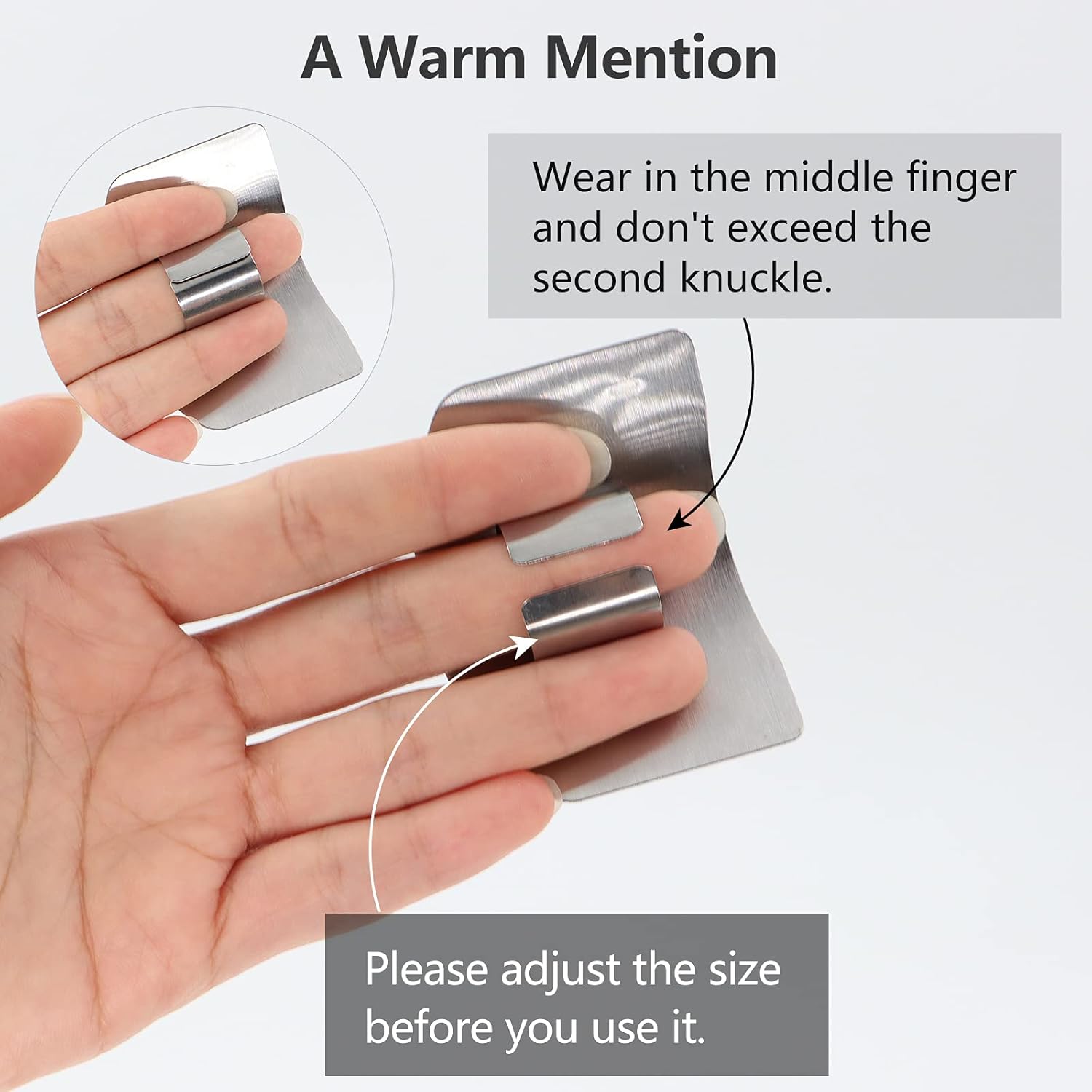 ZOCONE Stainless Steel Finger Protection for Kitchen Essential