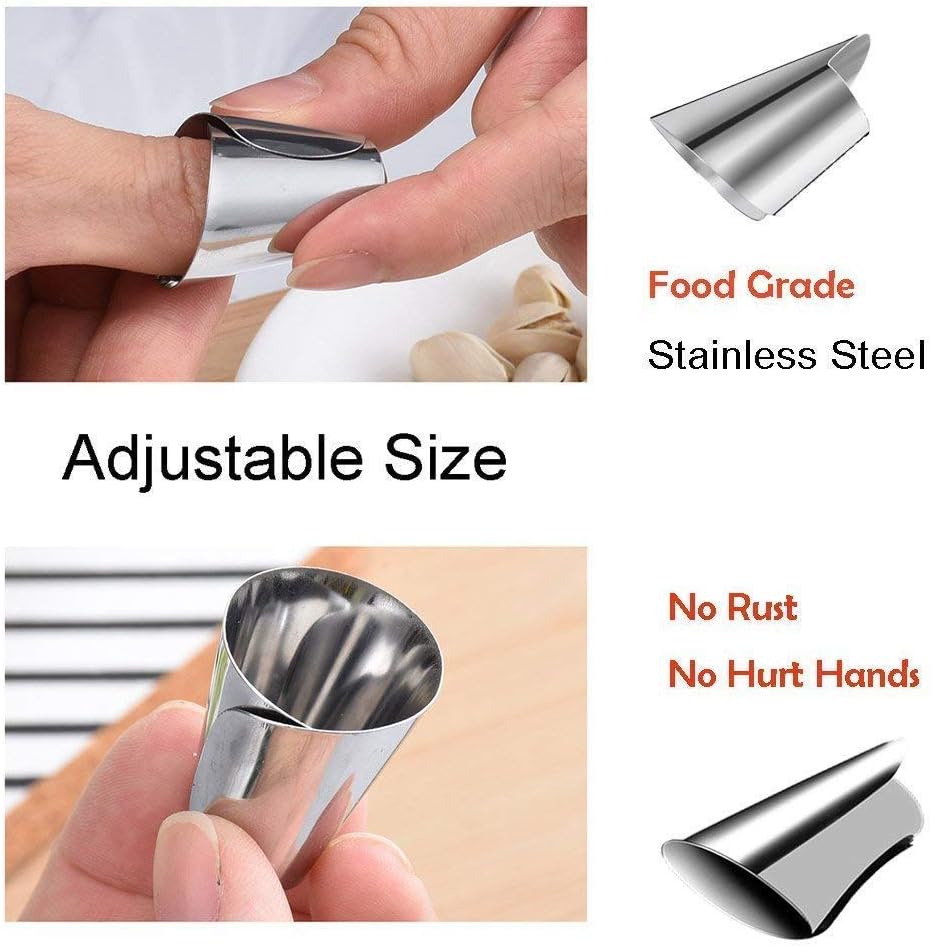 Stainless Steel Finger Protector Kitchen Safety Tool