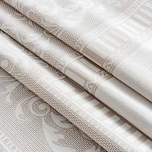 Hi-End Taupe Tablecloth for Lifestyle - 60x102 Inch waterproof Durable