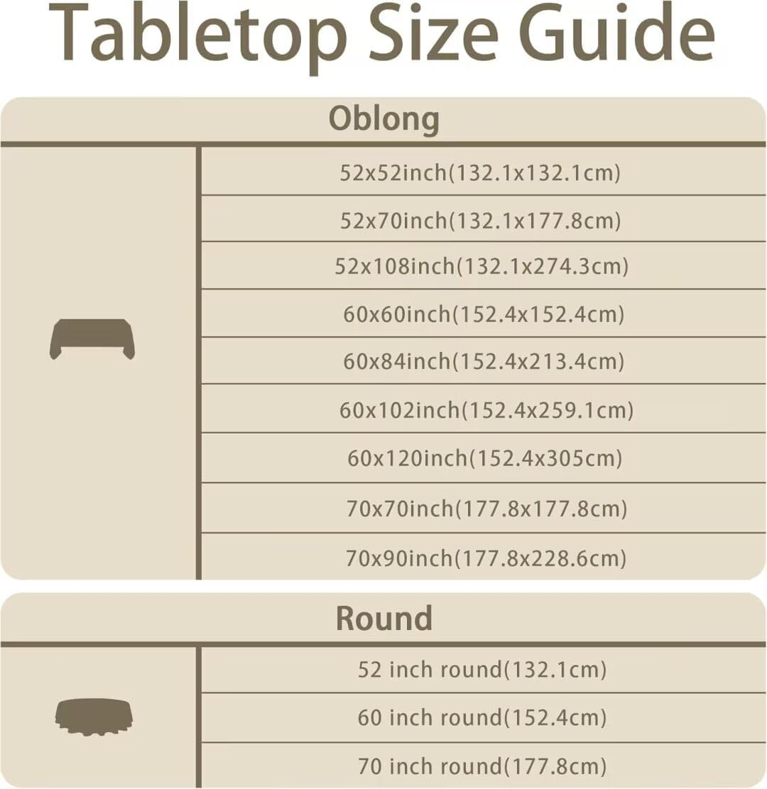 Karseteli Natural Linen Tablecloth 60x120 Inch Khaki 1