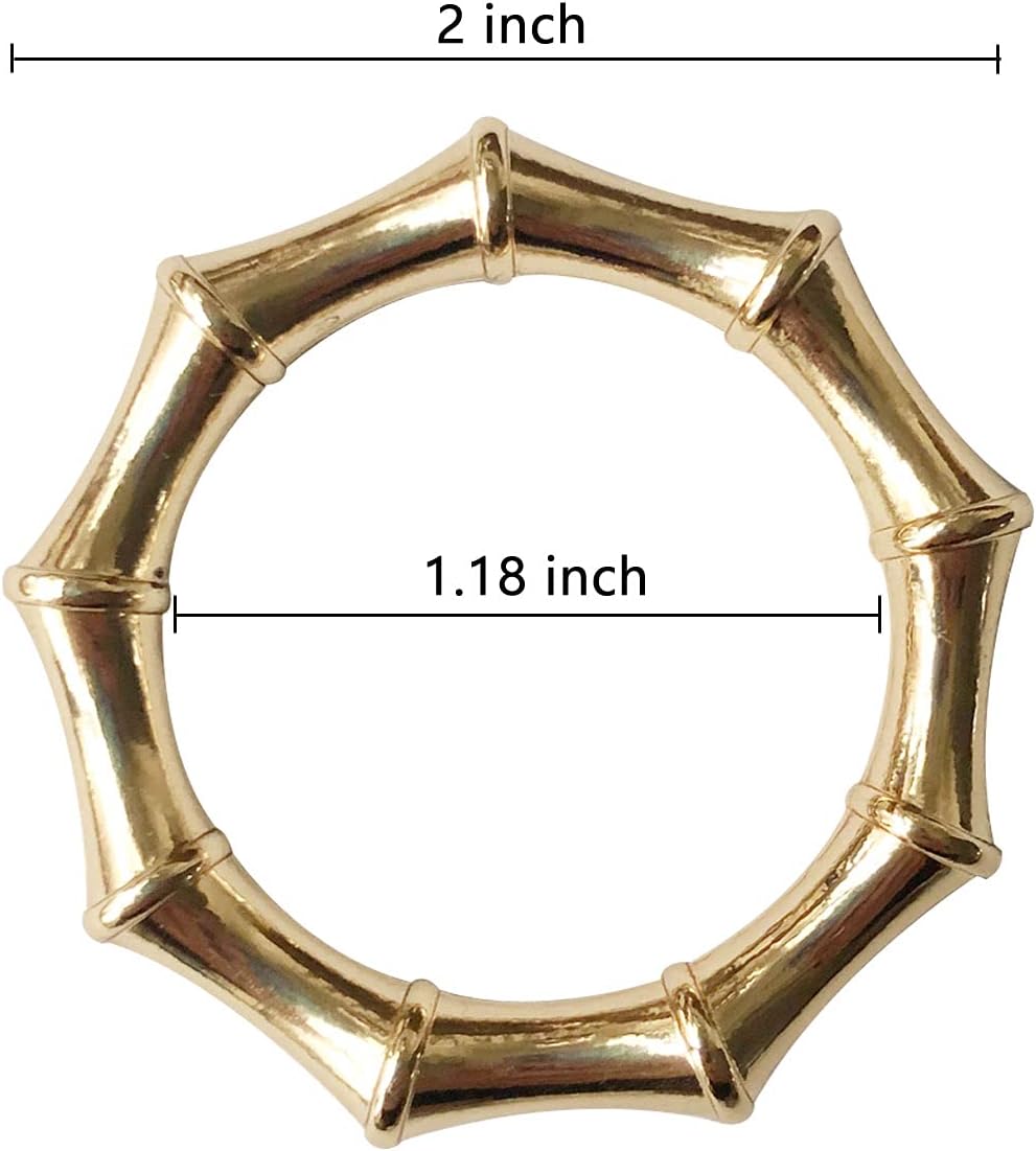 Bamboo Napkin Rings Set 12