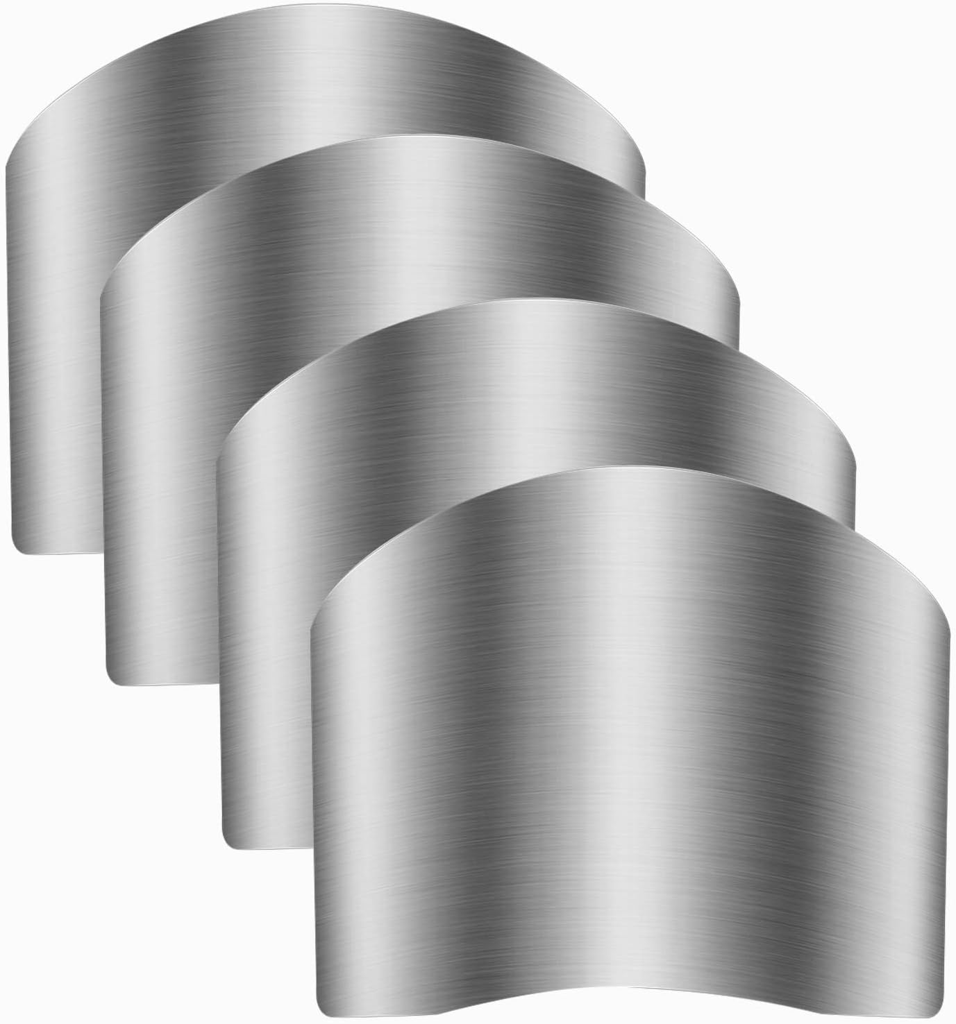 Stainless Steel Finger Guards Safety knives Durable Kitchen Protectors 4-Piece Set
