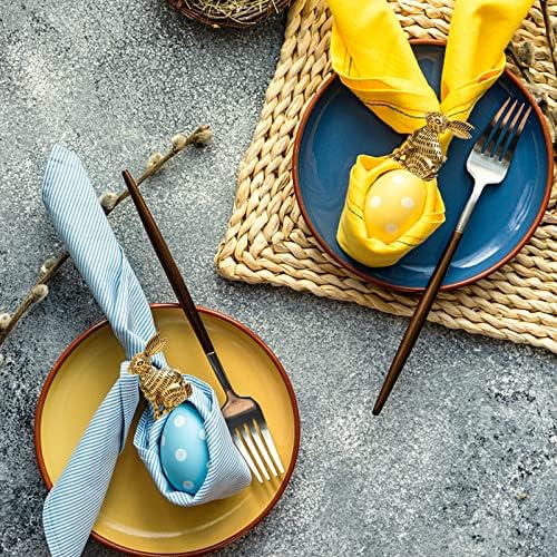 Easter Bunny Napkin Rings 6-Piece Set