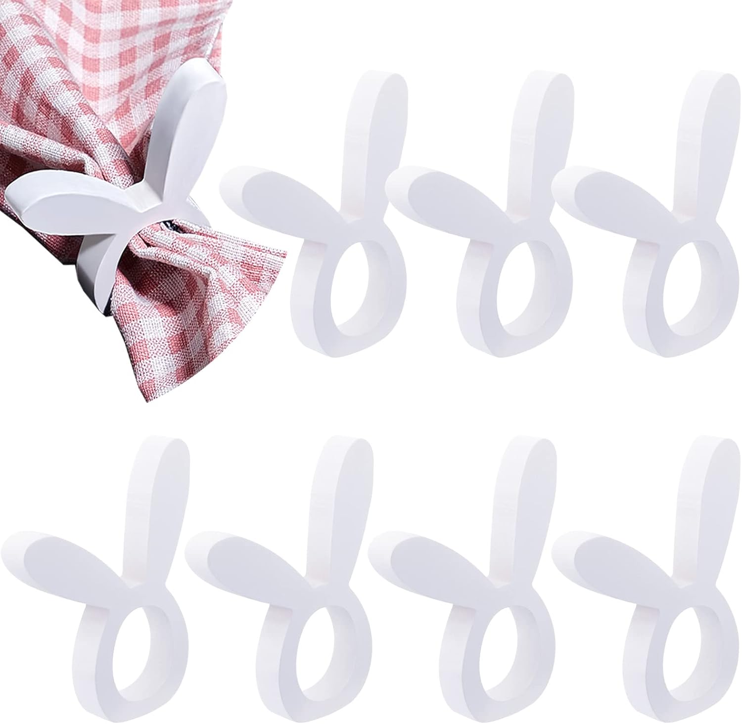 Easter Bunny Napkin Rings Set