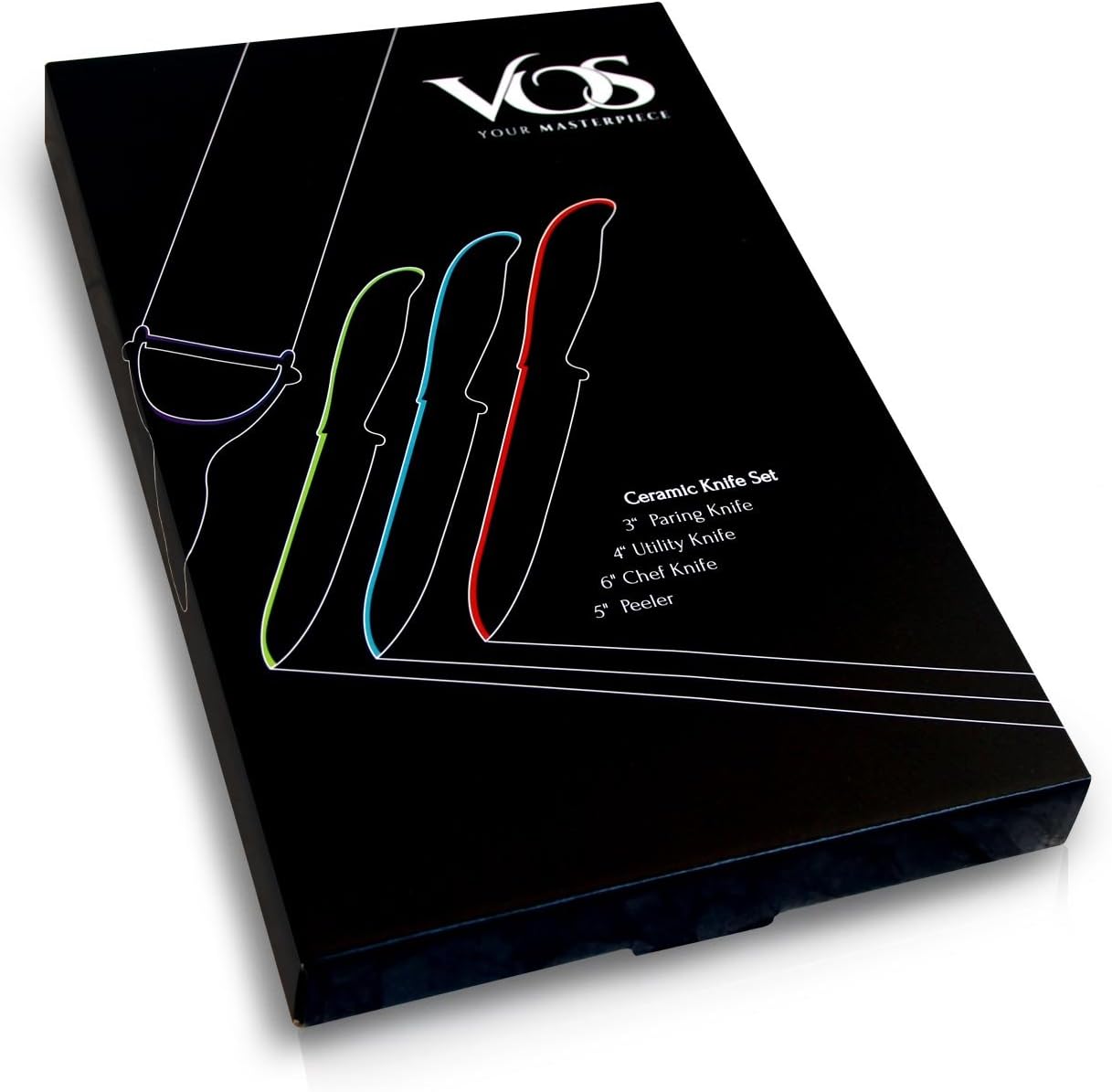 Vos Ceramic Knife Set 4-Piece Set
