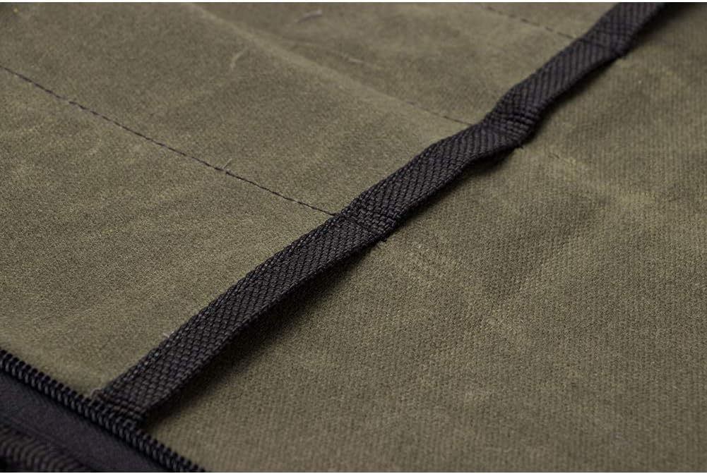 QEES Chef Knife Roll Bag with 4 Slots for Cooking entailments