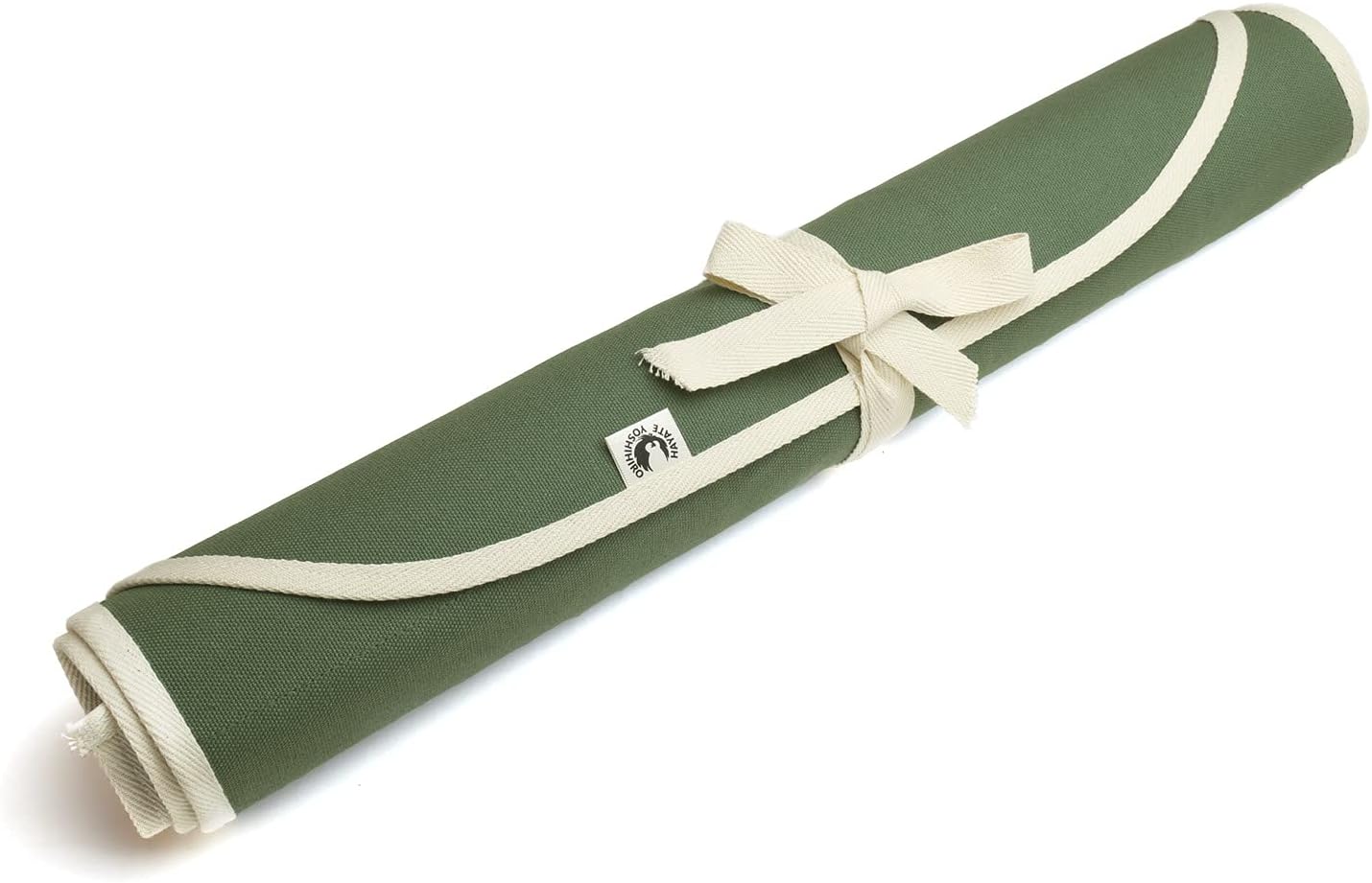 Olive-Green Cotton Knife Pouch for Sushi Chefs