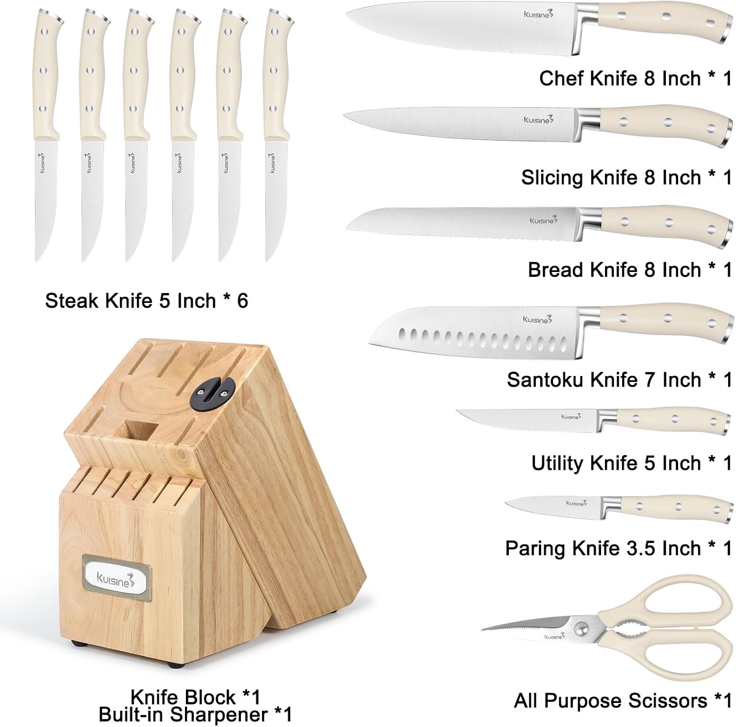15-Piece Chef Knife Set