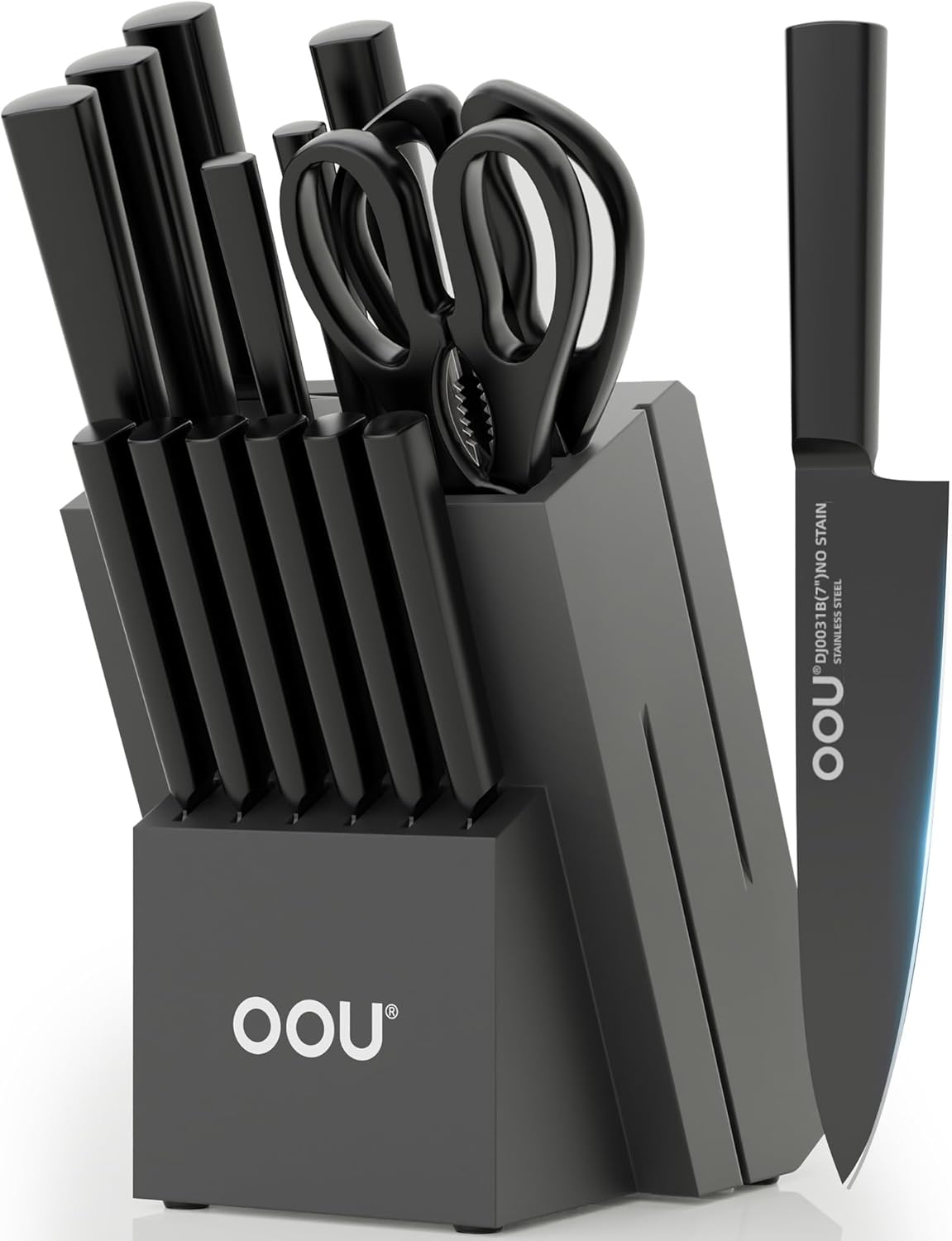 15-Piece Kitchen Knife Block Set