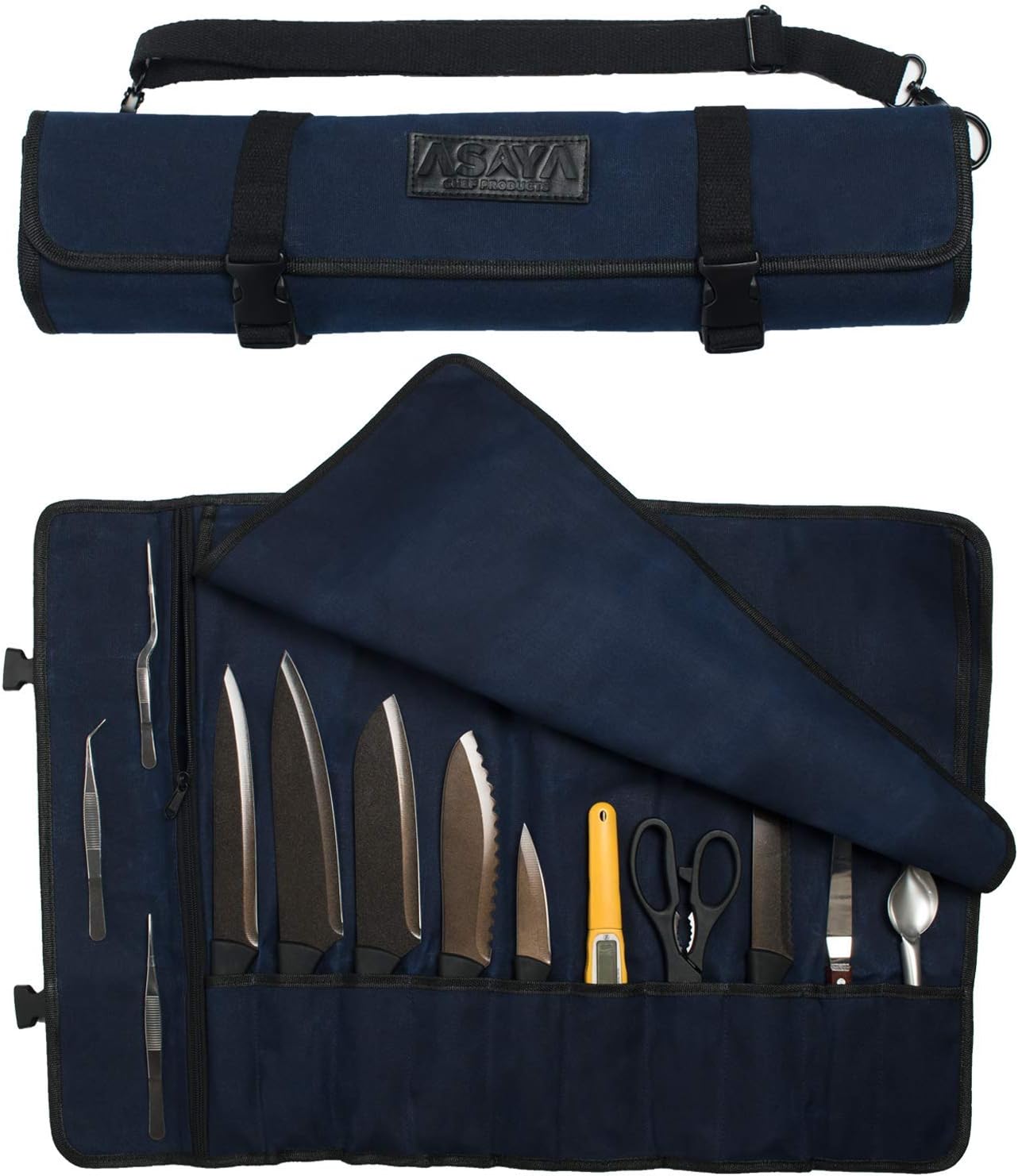 Ultimate Premium Durable Canvas Chef Knife Roll Bag