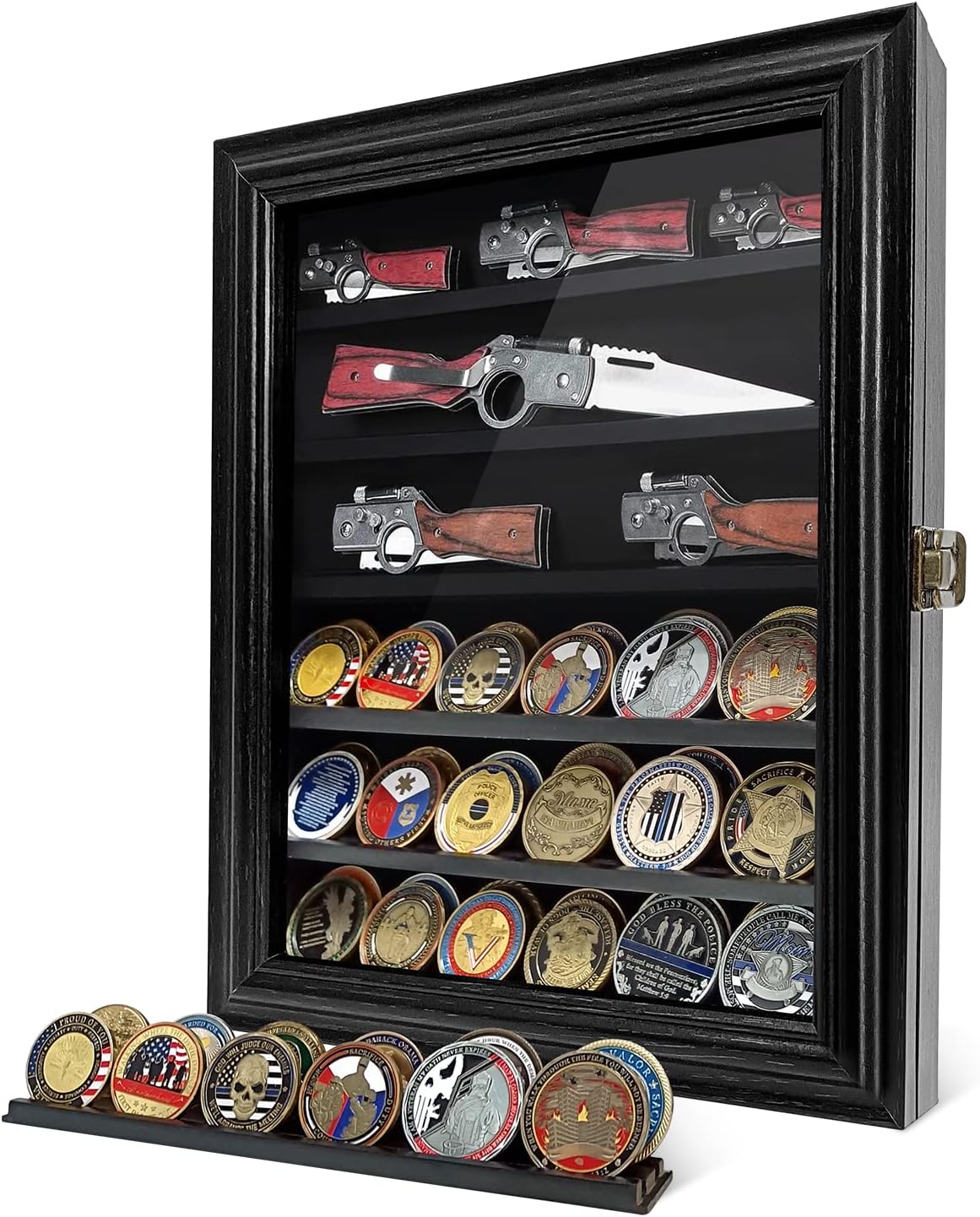 Ultimate Knife Display Case with HD Glass Shelves