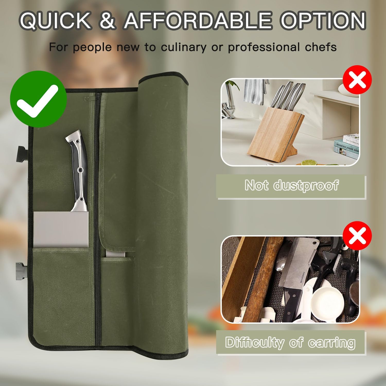 Professional Chefs Expandable Knives Case