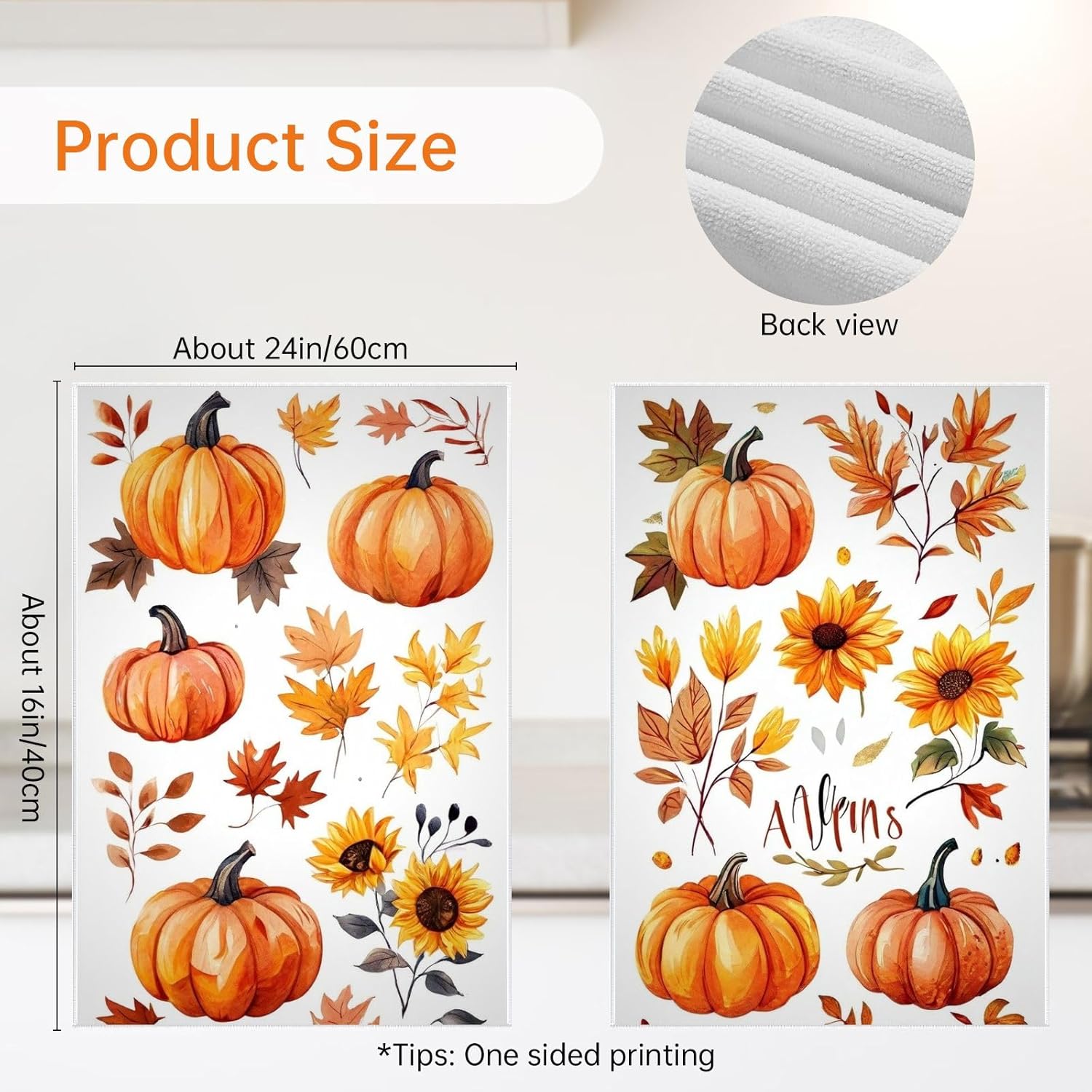 Oeught Fall Kitchen Towels
