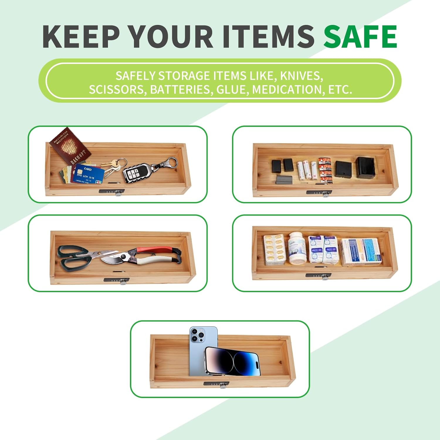 Safe Kitchen Knife Storage Box for Kids