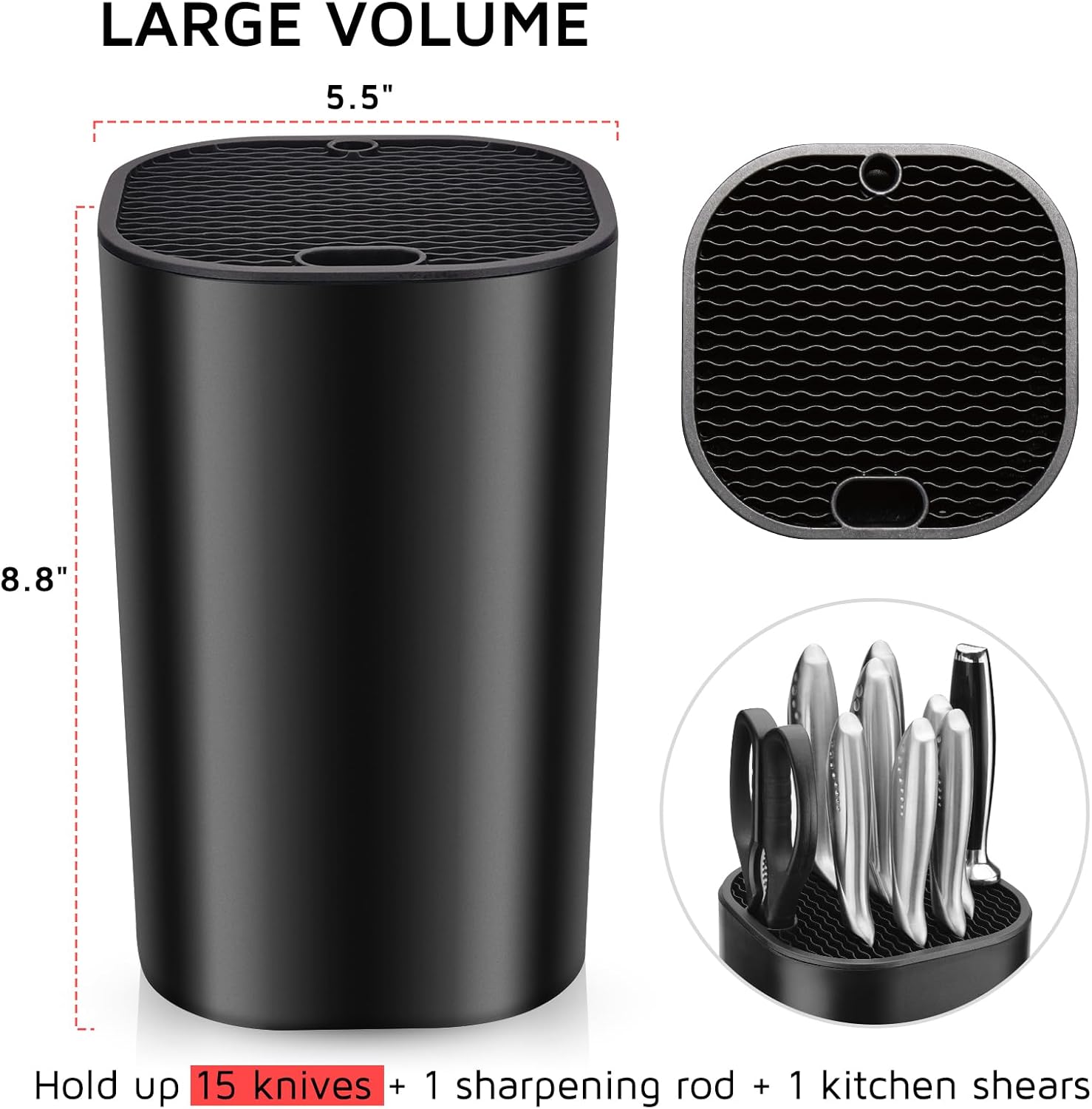 Universal Knife Holder for Kitchen Storage