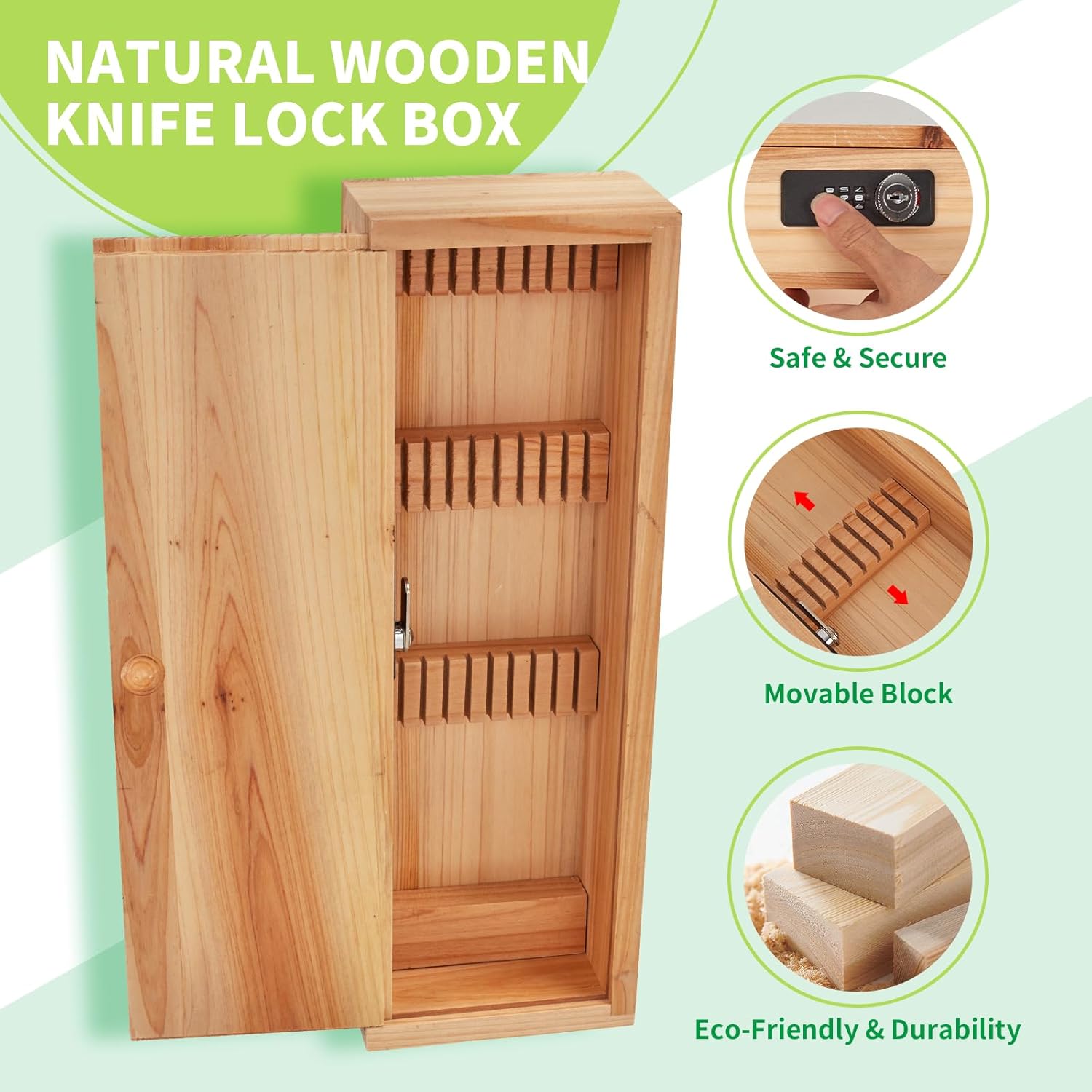 Safe Kitchen Knife Storage Box for Kids