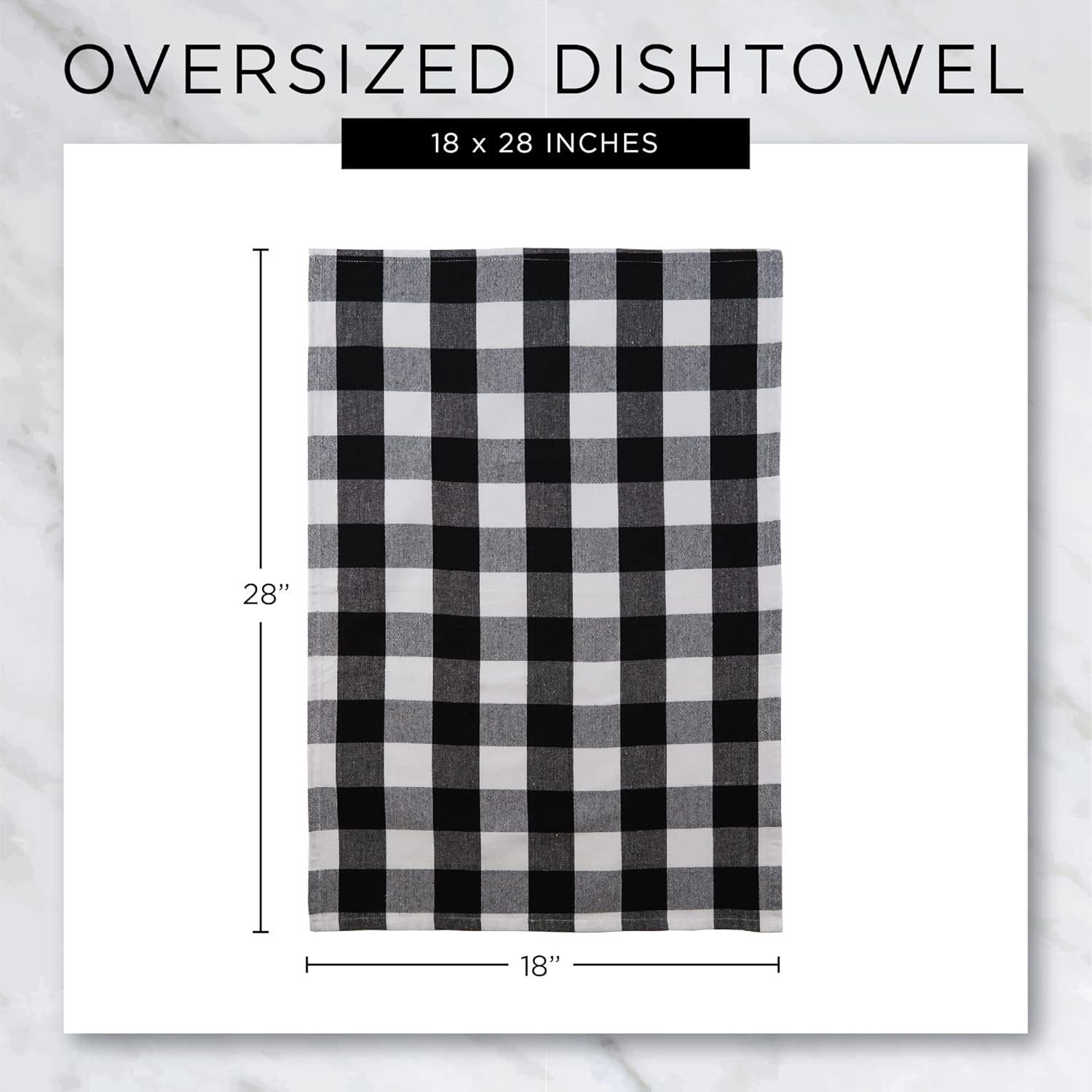 100 Cotton Oversized Holiday Dish Towels 18x28