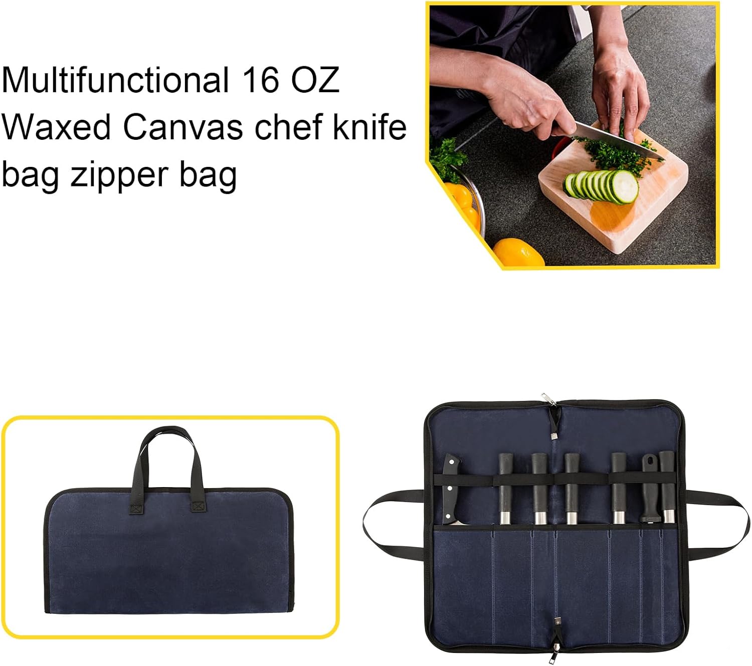QEES knives and forks roll bag