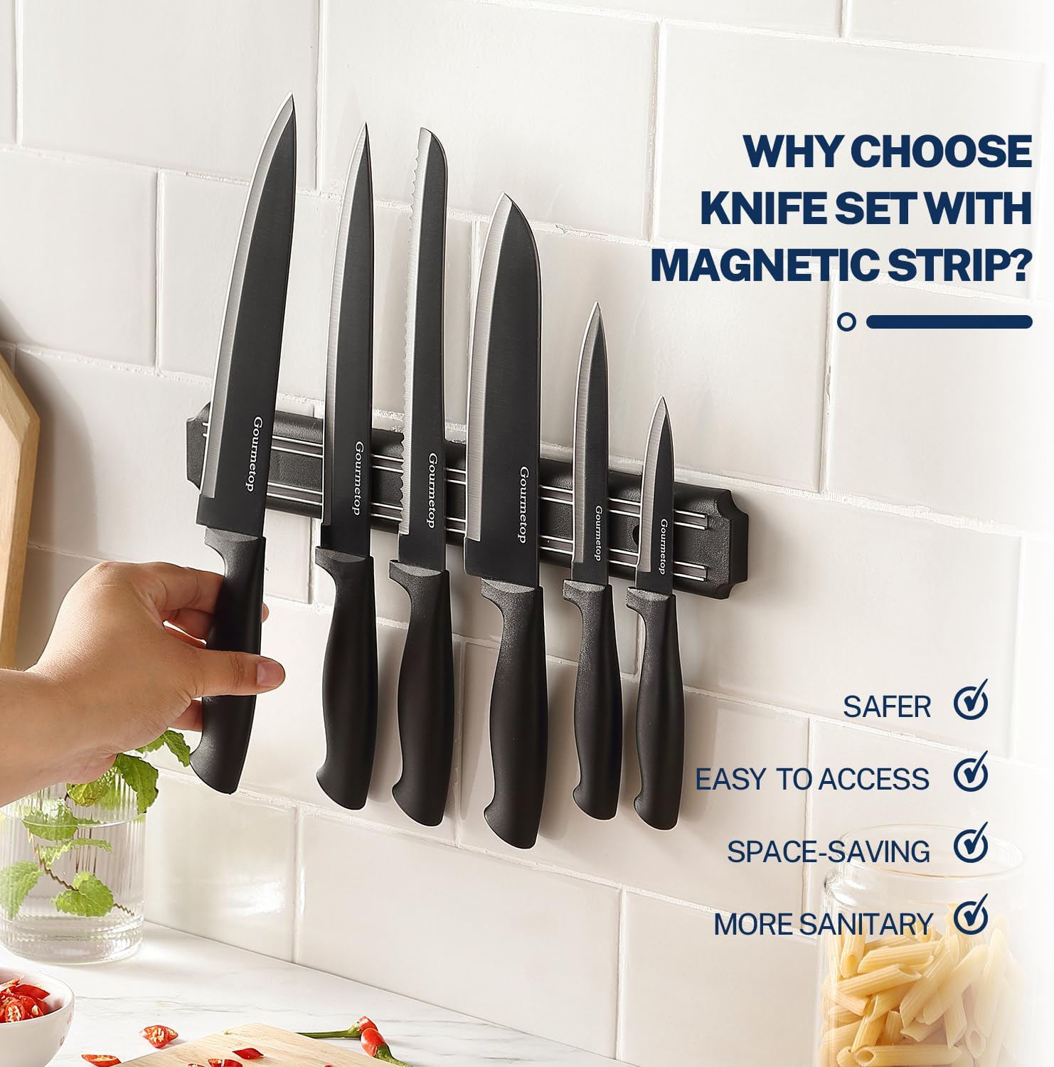 Gourmetop Kitchen Knife Set