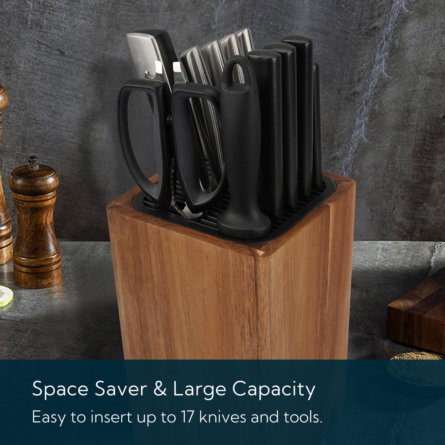 KITCHENDAO Universal Knife Block