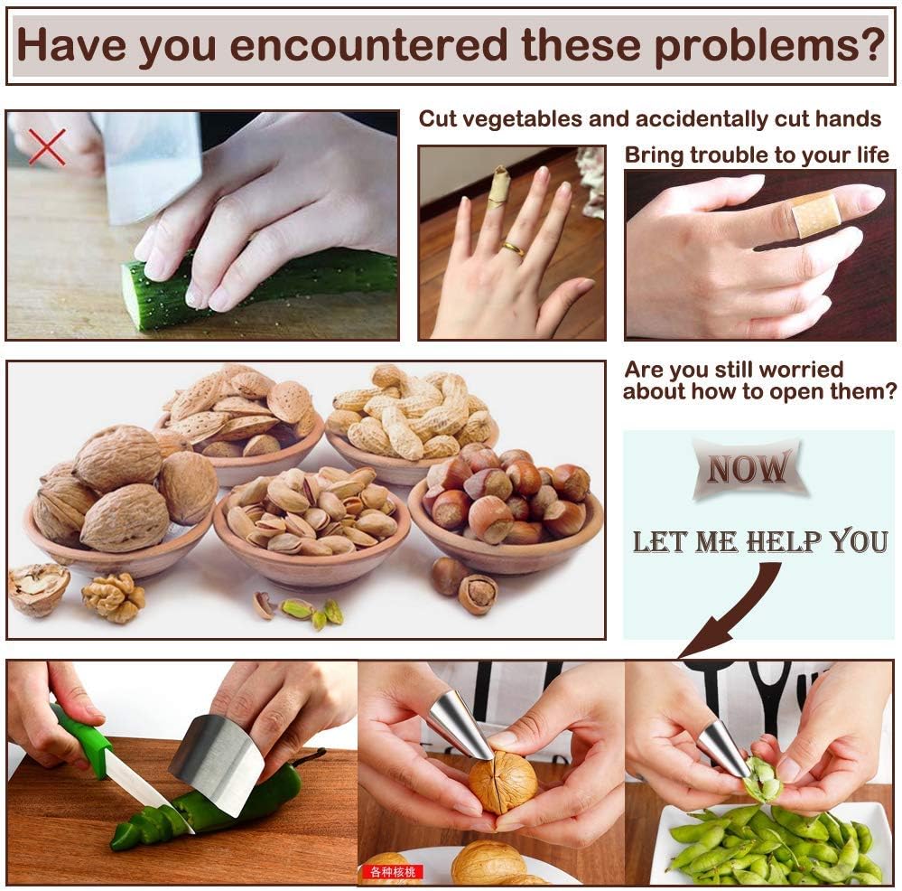 Stainless Steel Finger Protector Kitchen Safety Tool