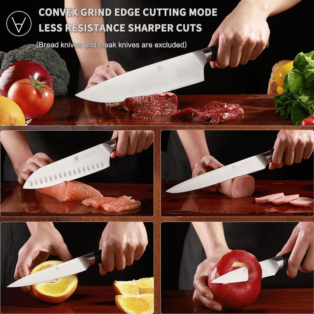 15-Piece Sharp Knife Set for Home Cooking